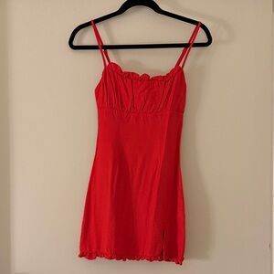 Beginning Boutique Fiery Red Mini Dress